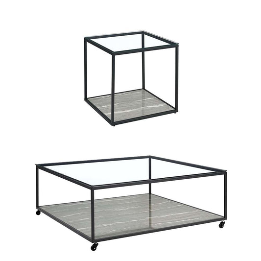 Picket House Furnishings - Finney 2PC Occasional Table Set in Grey-Coffee Table & End Table - T-5050-3-2PC veiw 1