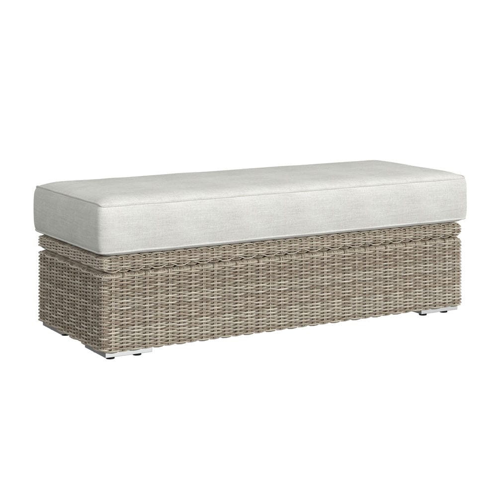 Picket House Furnishings - Flora  Ottoman - Natural and Olefin Beige - O-17990-10311-000 view 1