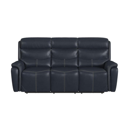 Picket House Furnishings -  Florin Power Motion Sofa with Power Headrest in Pebble Navy - U-9070-8202-305PP veiw 2