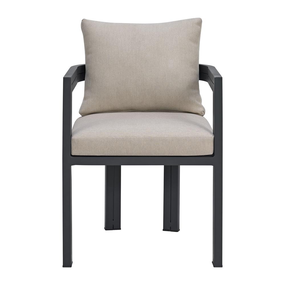Picket House Furnishings - Fresca Dining Chair - Dark Grey and Olefin Beige (Set of 2) - O-16230-3-SC veiw 2