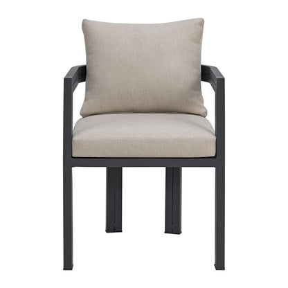 Picket House Furnishings - Fresca Dining Chair - Dark Grey and Olefin Beige (Set of 2) - O-16230-3-SC veiw 2