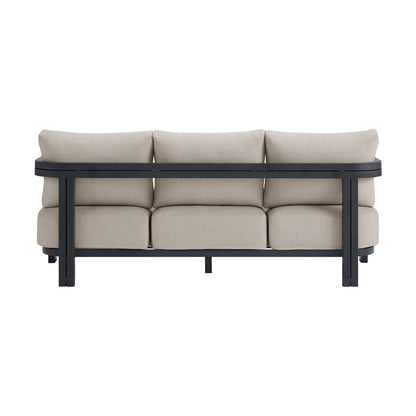 Picket House Furnishings - Fresca Sofa - Dark Grey and Olefin Beige with 2 Pillows - O-16230-10311-300 veiw 3