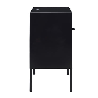 Picket House Furnishings - Gemma Nightstand with USB Port in Black - CEB800NSE veiw 3