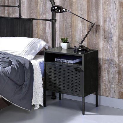 Picket House Furnishings - Gemma Nightstand with USB Port in Black - CEB800NSE veiw 4