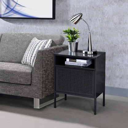 Picket House Furnishings - Gemma Nightstand with USB Port in Black - CEB800NSE veiw 5