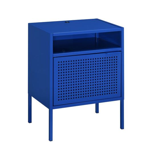 Picket House Furnishings - Gemma Nightstand with USB Port in Blue - CEB200NSE veiw 1
