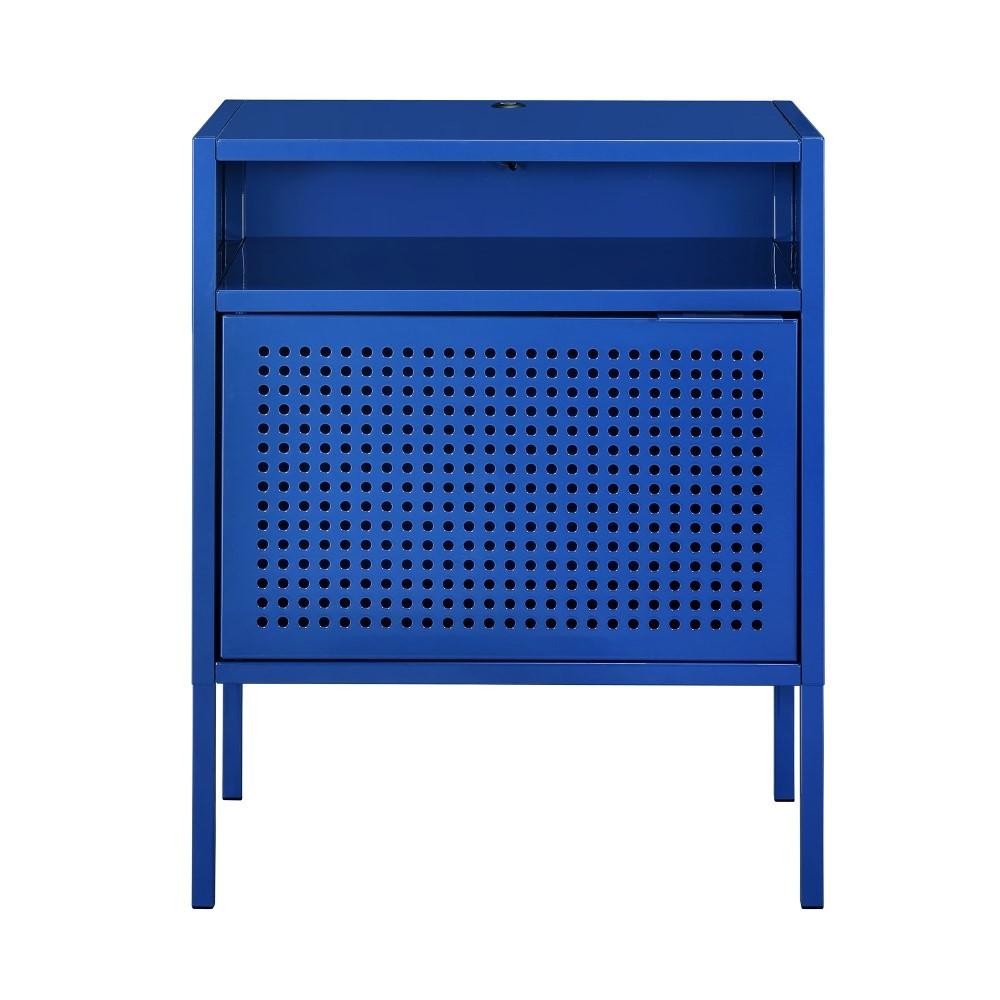Picket House Furnishings - Gemma Nightstand with USB Port in Blue - CEB200NSE veiw 2