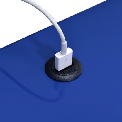 Picket House Furnishings - Gemma Nightstand with USB Port in Blue - CEB200NSE veiw 7