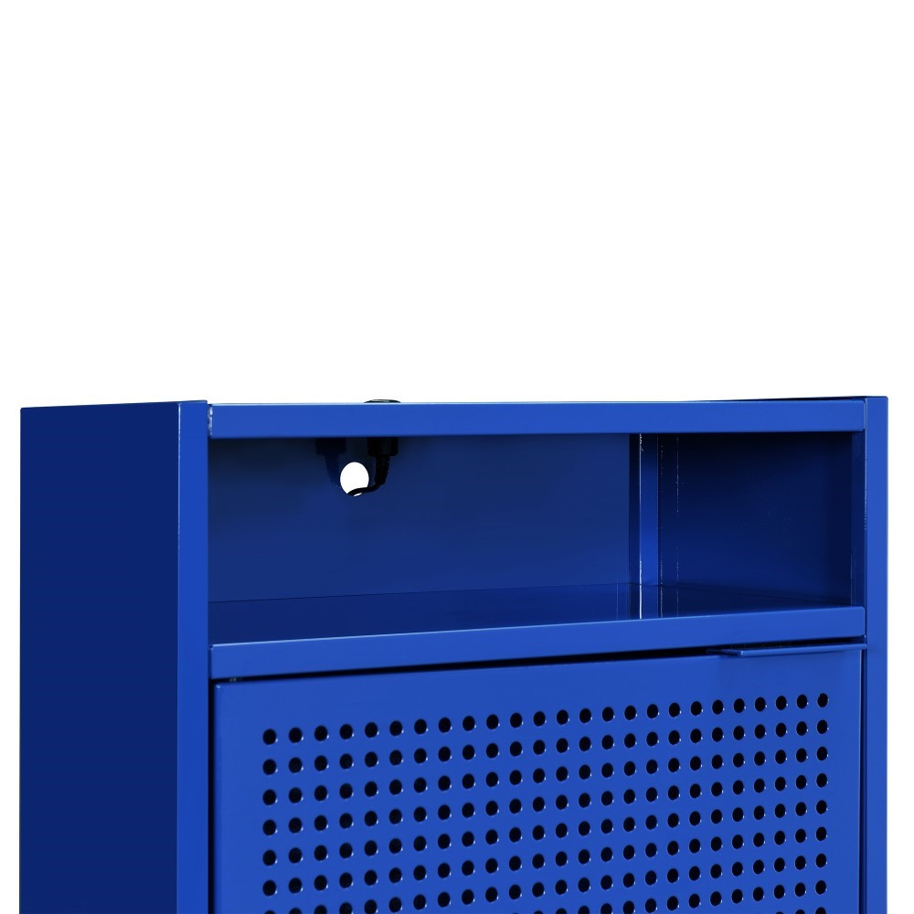 Picket House Furnishings - Gemma Nightstand with USB Port in Blue - CEB200NSE veiw 8