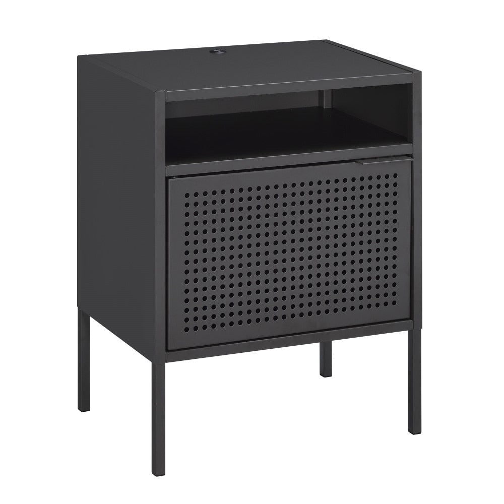 Picket House Furnishings - Gemma Nightstand with USB Port in Gray - CEB300NSE veiw 1