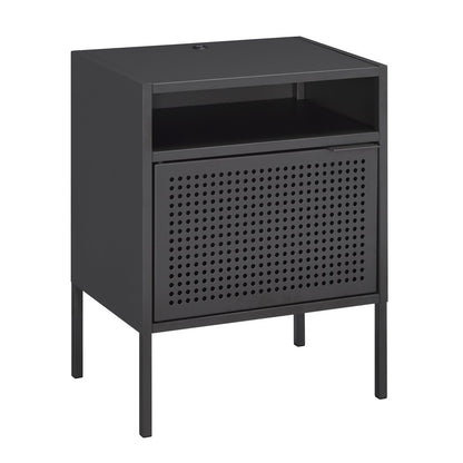 Picket House Furnishings - Gemma Nightstand with USB Port in Gray - CEB300NSE veiw 1