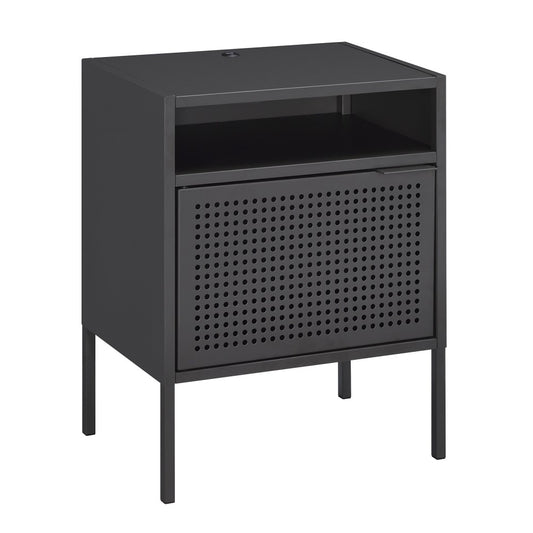 Picket House Furnishings - Gemma Nightstand with USB Port in Gray - CEB300NSE veiw 1