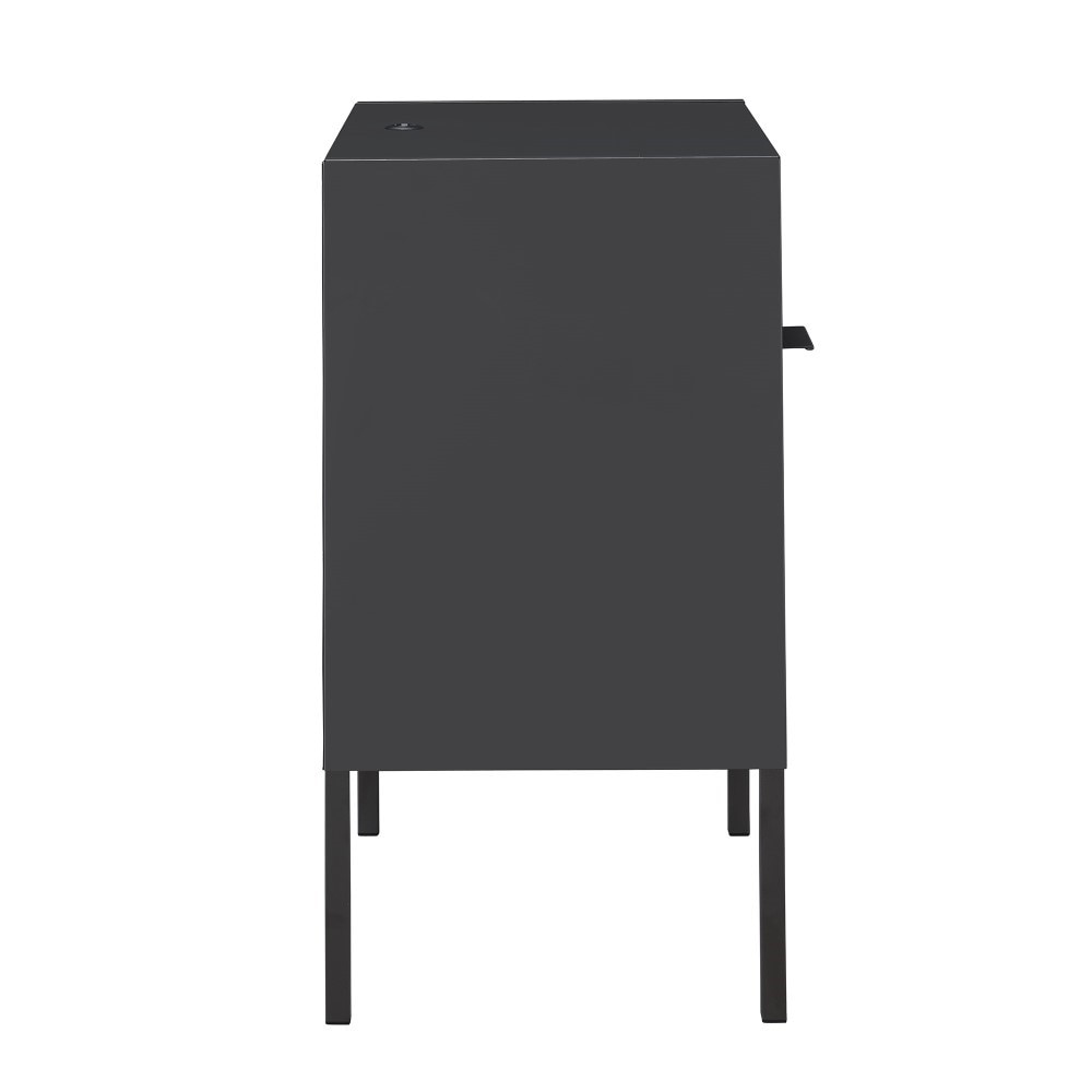 Picket House Furnishings - Gemma Nightstand with USB Port in Gray - CEB300NSE veiw 3
