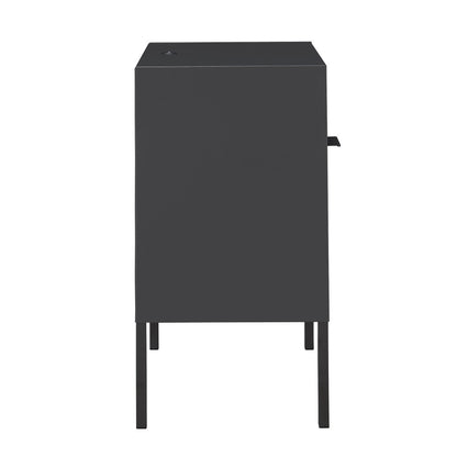 Picket House Furnishings - Gemma Nightstand with USB Port in Gray - CEB300NSE veiw 3