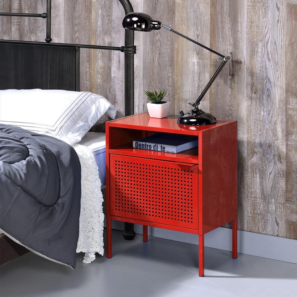 Picket House Furnishings - Gemma Nightstand with USB Port in Red - CEB400NSE veiw 4