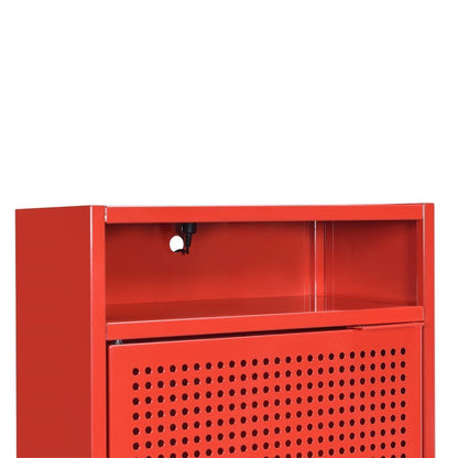 Picket House Furnishings - Gemma Nightstand with USB Port in Red - CEB400NSE veiw 8