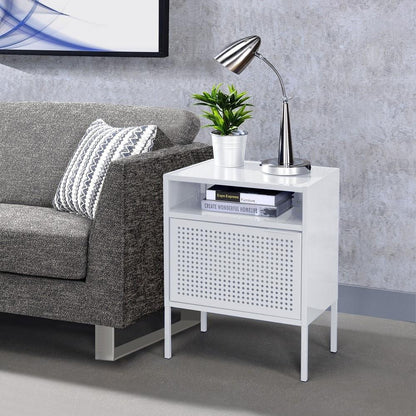 Picket House Furnishings - Gemma Nightstand with USB Port in White - CEB700NSE veiw 5