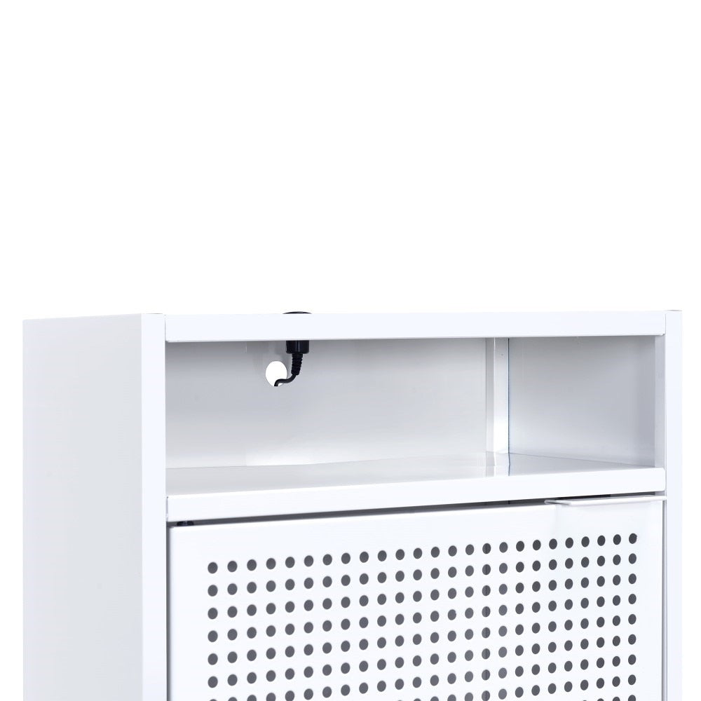 Picket House Furnishings - Gemma Nightstand with USB Port in White - CEB700NSE veiw 8