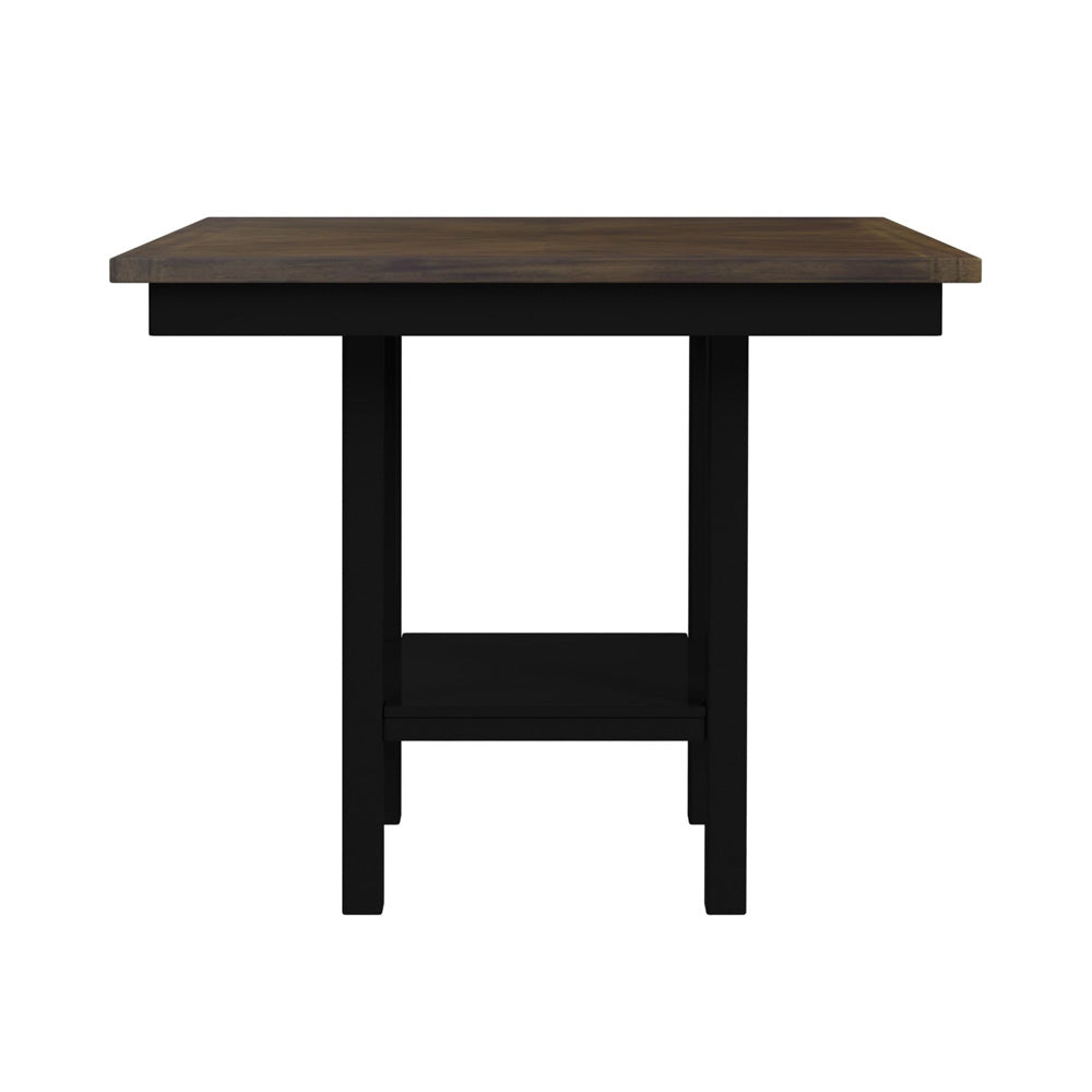 Picket House Furnishings - Gill 5PC Counter Set with Table and 4 UPH Seat & Wood Back Chairs in Medium Brown & Black - D-16720-8-5CS3 view 2