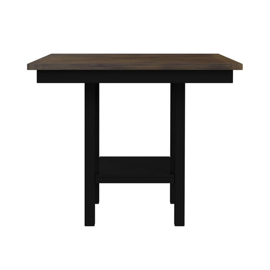 Picket House Furnishings - Gill 5PC Counter Set with Table and 4 UPH Seat & Wood Back Chairs in Medium Brown & Black - D-16720-8-5CS3 view 2