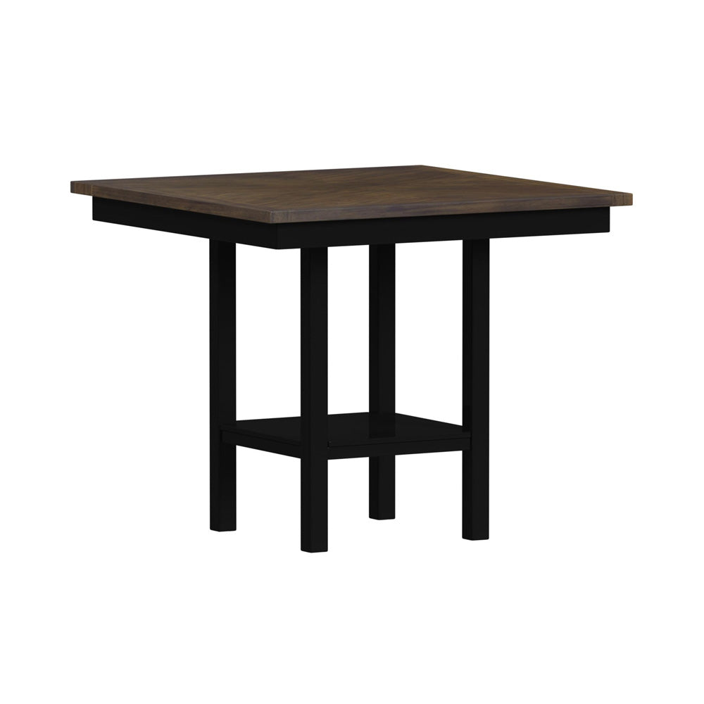 Picket House Furnishings - Gill 5PC Counter Set with Table and 4 UPH Seat & Wood Back Chairs in Medium Brown & Black - D-16720-8-5CS3 view 9