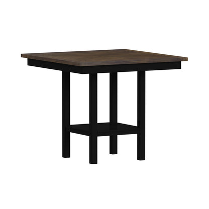 Picket House Furnishings - Gill 5PC Counter Set with Table and 4 UPH Seat & Wood Back Chairs in Medium Brown & Black - D-16720-8-5CS3 view 9