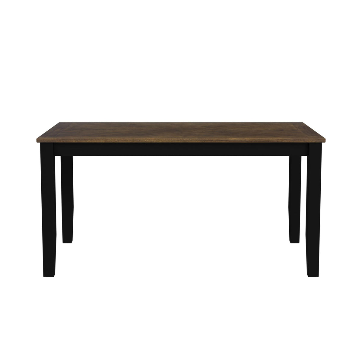 Picket House Furnishings - Gill 6PC Dining Set with Table, 4 Wood Back and UPH Seat Chairs, and Bench in Medium Brown & Black - D-16720-8-6DS3 view 2