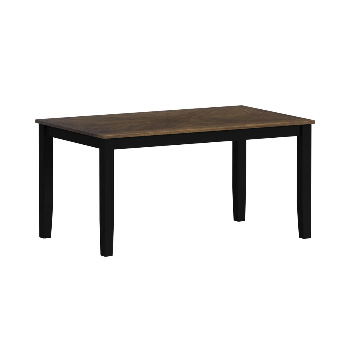 Picket House Furnishings - Gill 6PC Dining Set with Table, 4 Wood Back and UPH Seat Chairs, and Bench in Medium Brown & Black - D-16720-8-6DS3 view 4