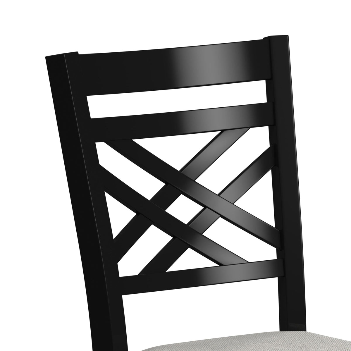 Picket House Furnishings - Gill 6PC Dining Set with Table, 4 Wood Back and UPH Seat Chairs, and Bench in Medium Brown & Black - D-16720-8-6DS3 view 6