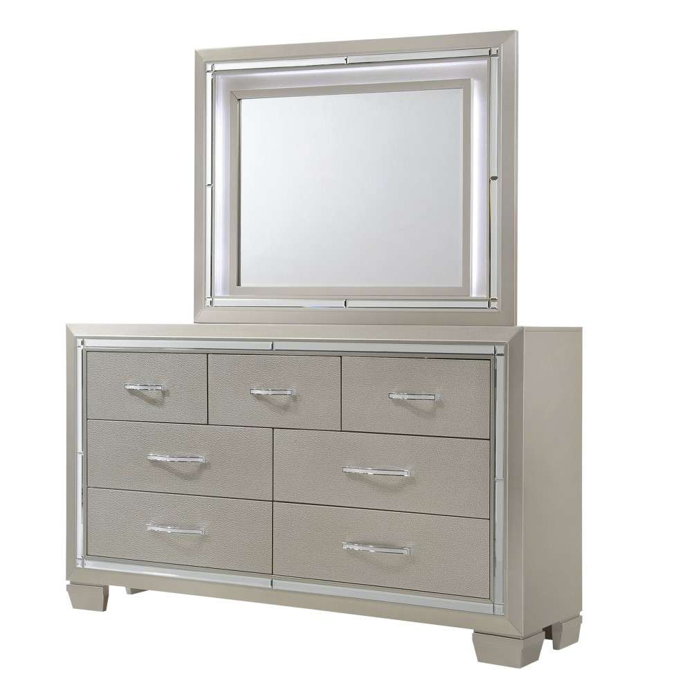 Picket House Furnishings - Glamour Dresser & Mirror Set - LT100DRMR veiw 1