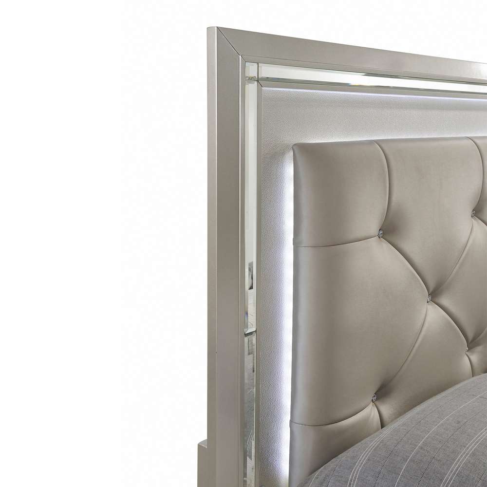 Picket House Furnishings - Glamour King Panel 3PC Bedroom Set - LT100KB3PC veiw 5