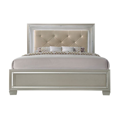 Picket House Furnishings - Glamour King Panel Bed In Champagne - LT100KB veiw 2