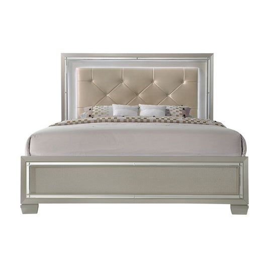Picket House Furnishings - Glamour King Panel Bed In Champagne - LT100KB veiw 2