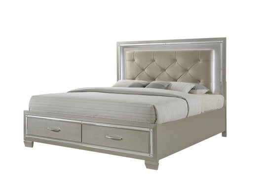 Picket House Furnishings - Glamour King Storage Bed - LT150KB veiw 1