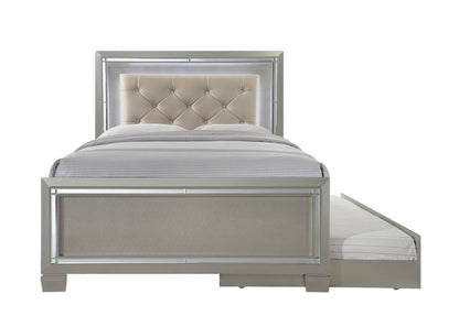 Picket House Furnishings - Glamour Youth Full Platform w/ Trundle 4PC Bedroom Set - LT111FTB4PC veiw 2