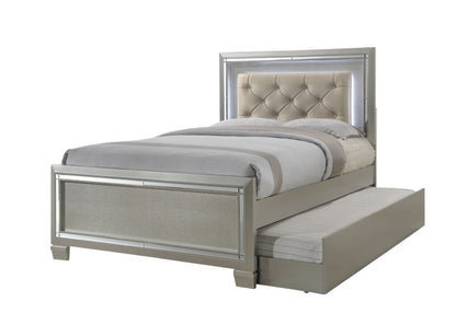 Picket House Furnishings - Glamour Youth Full Platform w/ Trundle 6PC Bedroom Set - LT111FTB6PC veiw 3