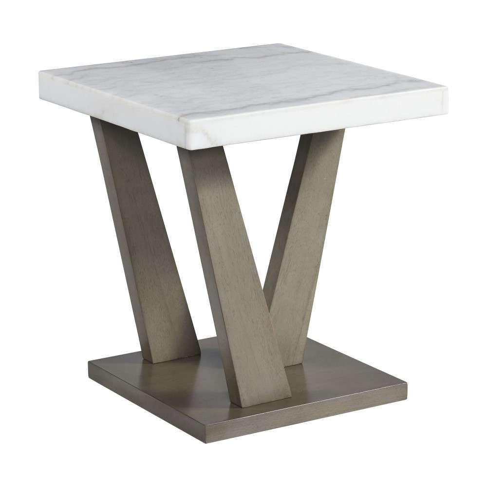 Picket House Furnishings - Graham Square End Table in Grey - T-6850-ET veiw 1