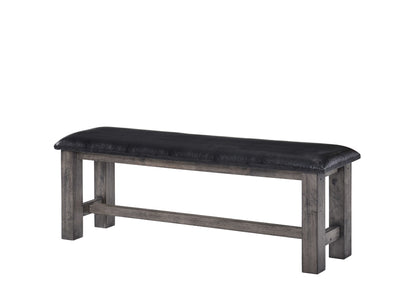 Picket House Furnishings - Grayson Bench w. PU Padded Seat - DNH100BN veiw 2