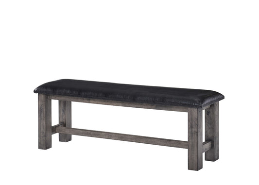 Picket House Furnishings - Grayson Bench w. PU Padded Seat - DNH100BN veiw 2