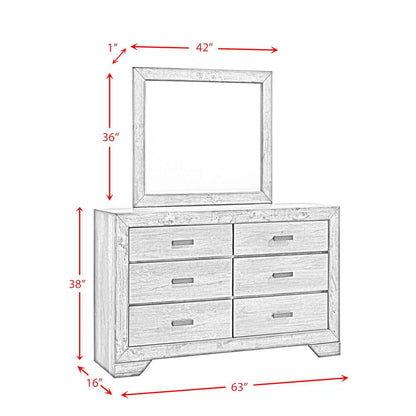 Picket House Furnishings - Grayson Dresser & Mirror Set - NH100DRMR veiw 5