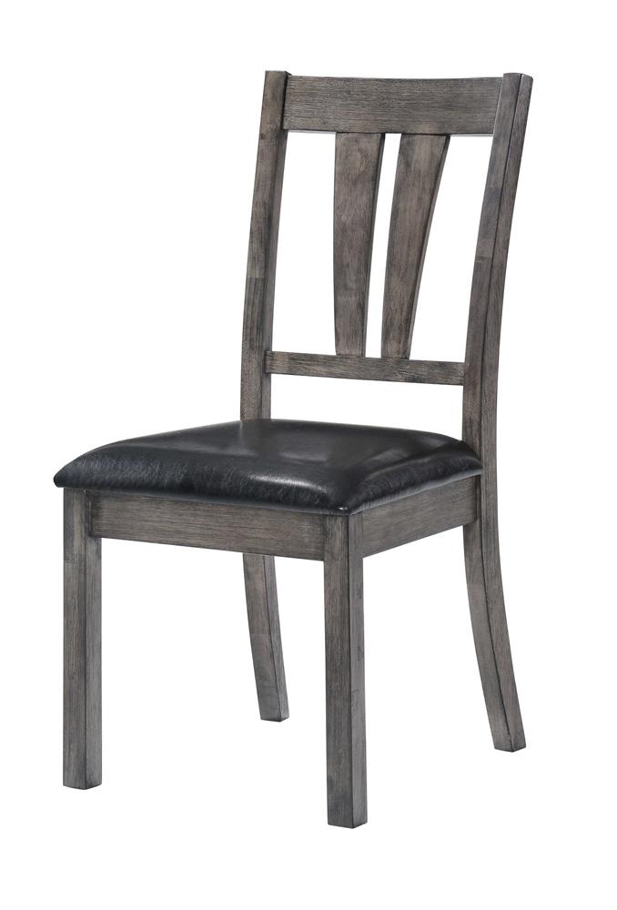 Picket House Furnishings - Grayson Fan Back Chair w. PU Seat (Set of 2) - DNH100SCPVS veiw 1