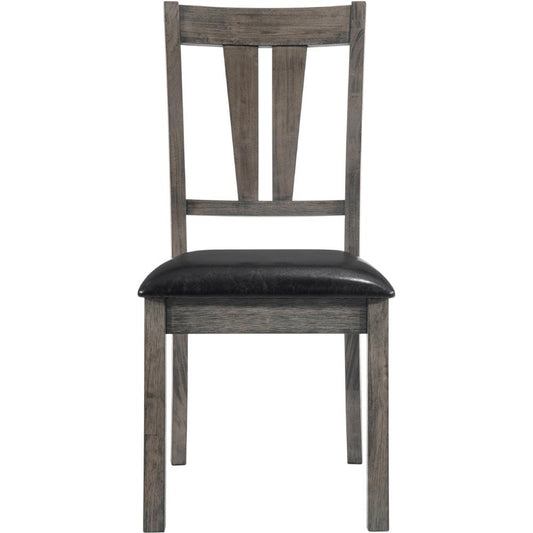 Picket House Furnishings - Grayson Fan Back Chair w. PU Seat (Set of 2) - DNH100SCPVS veiw 2