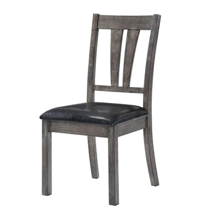 Picket House Furnishings - Grayson Fan Back Chair w. PU Seat (Set of 2) - DNH100SCPVS veiw 3