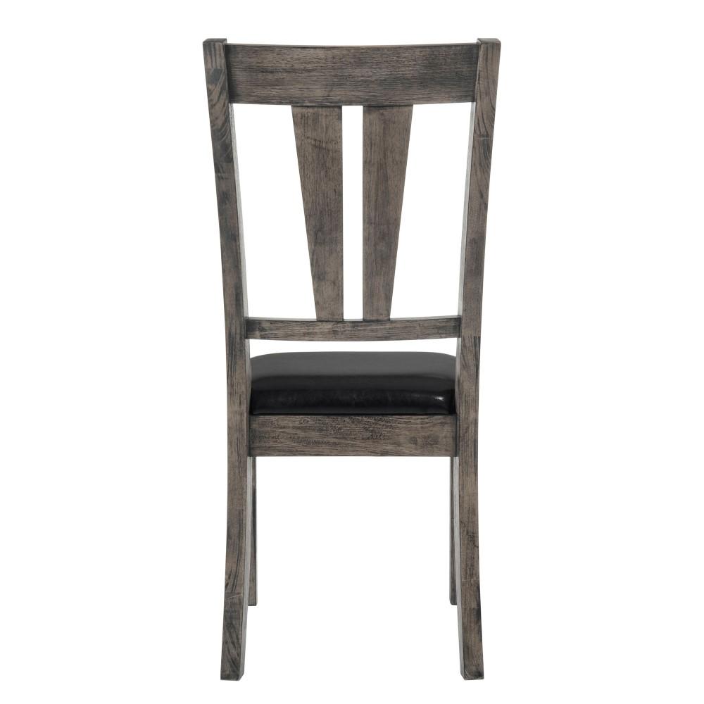 Picket House Furnishings - Grayson Fan Back Chair w. PU Seat (Set of 2) - DNH100SCPVS veiw 4