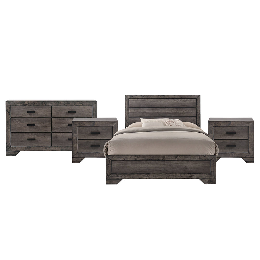 Picket House Furnishings - Grayson Queen 4PC Bedroom Set - NH100QBNSDR view 1