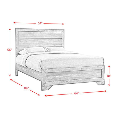 Picket House Furnishings - Grayson Queen Panel Bed - NH100QB veiw 5