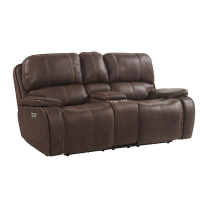 Picket House Furnishings - Grover Power Motion Loveseat with Power Headrest & Console in Heritage Coffee - U-5230-8641-285PP veiw 1