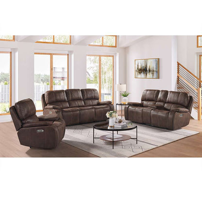 Picket House Furnishings - Grover Power Motion Loveseat with Power Headrest & Console in Heritage Coffee - U-5230-8641-285PP veiw 2