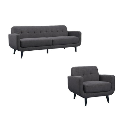 Picket House Furnishings - Hailey Sofa & Chair Set in Charcoal - UHD090SC2PC veiw 1