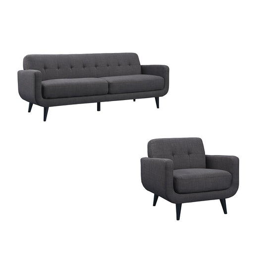 Picket House Furnishings - Hailey Sofa & Chair Set in Charcoal - UHD090SC2PC veiw 1